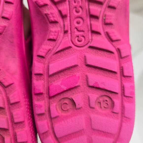 Crocs Pink Thong Flip Flop Sandals Sling Back - Picture 5 of 5